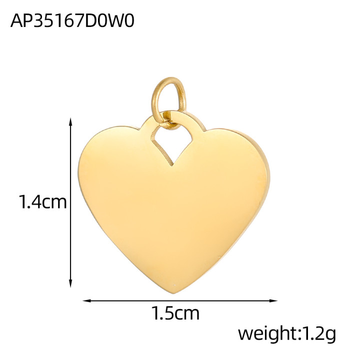Hot-Selling New Stainless Steel Heart Quirky Pumpkin Head DIY Accessories Earrings Necklace Accessories Jewelry Whole...