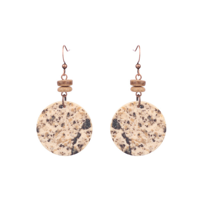 Ethnic Style Wooden Earrings for Women, Vintage Water Drop Shape Handmade Woven Tassel Earrings, New Amazon Cross-Border Ear Accessories