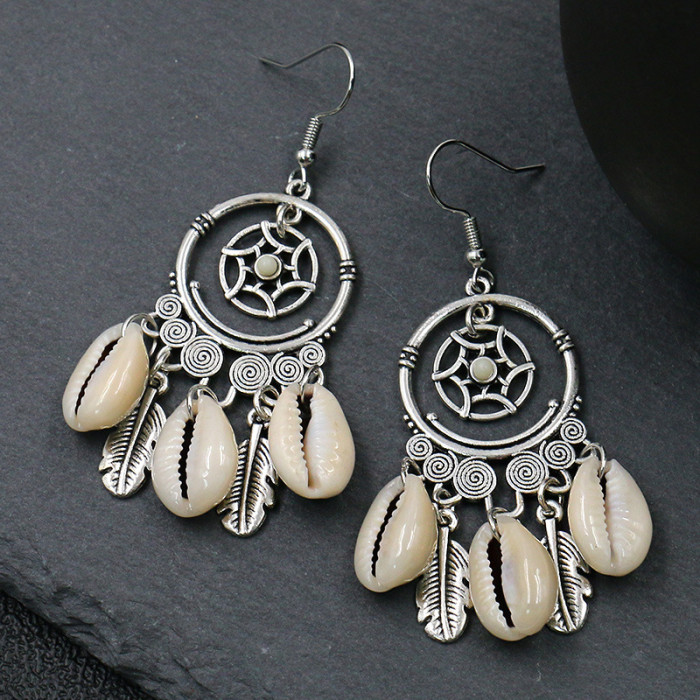Amazon Trendy Earrings Multi-Piece Set Handmade Woven Round Hollow Earrings Heart Accessories, Jewelry Sets