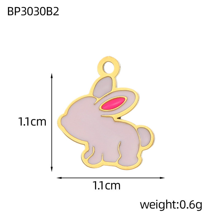 Hot-Selling Fashion DIY Stainless Steel Accessories Pikachu Anime Cartoon Oil Drop Accessories Wholesale, Jewelry