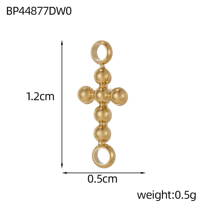Vintage Single Pendant Cross Rose Necklace Pendant Accessories Stainless Steel Cross Pendant Accessories Jewelry
