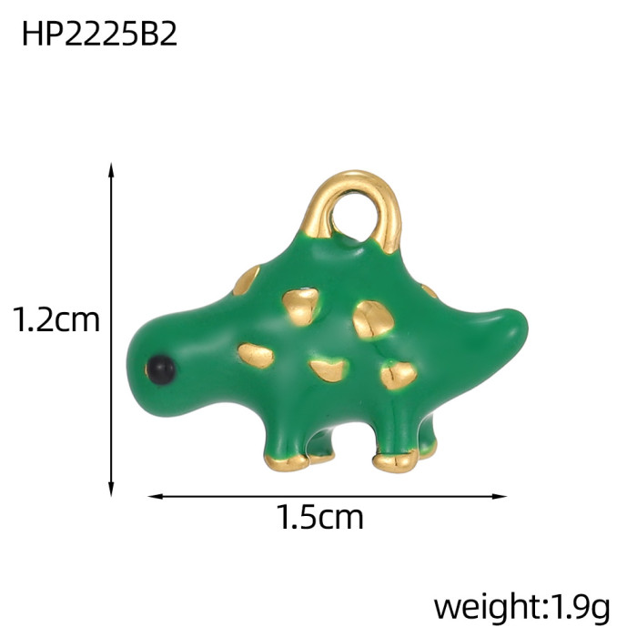 Hot Sale Cartoon Elephant Banana Fruit Stainless Steel Accessories DIY Accessories Jewelry Wholesale