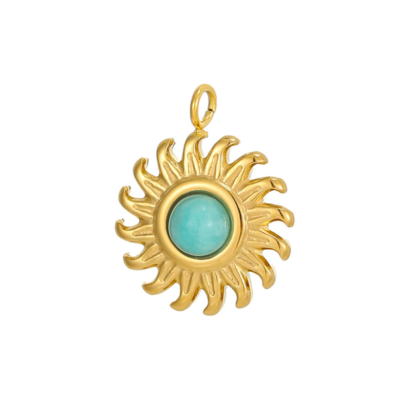 European and American INS Style Electroplated Stainless Steel Sunflower Earrings Simple Daily Versatile Accessories Jewelry Wholesale