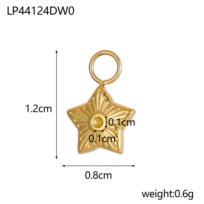 Versatile Small Niche Design Star Pendant Pentagram Stainless Steel Accessories Simple Versatile Chain Jewelry Wholesale