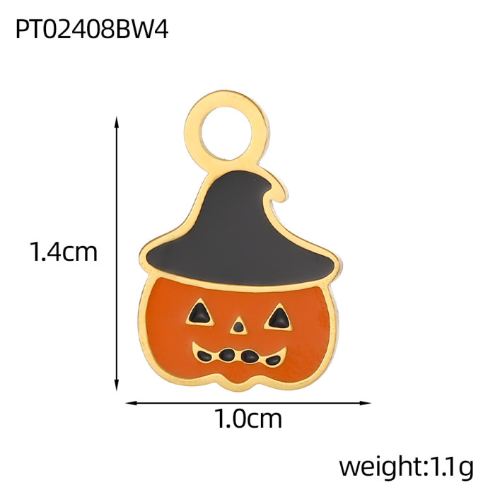 New Style Halloween Earrings Studs Simple Ghost Pumpkin Spider Witch Spoof Pendant Accessories Wholesale
