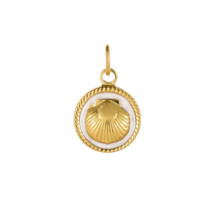 European and American Hot-Selling Fashion Simple Compact Exquisite Stainless Steel Shell Accessories Wholesale