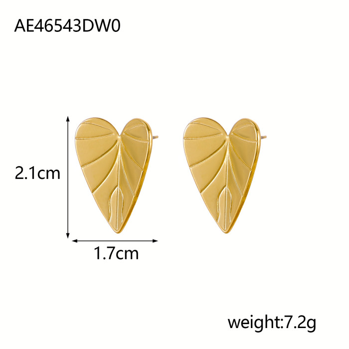French Retro Hot-Selling Ins Style High-End Irregular Heart-Shaped Earrings for Women Unique and Versatile Wholesale Earrings