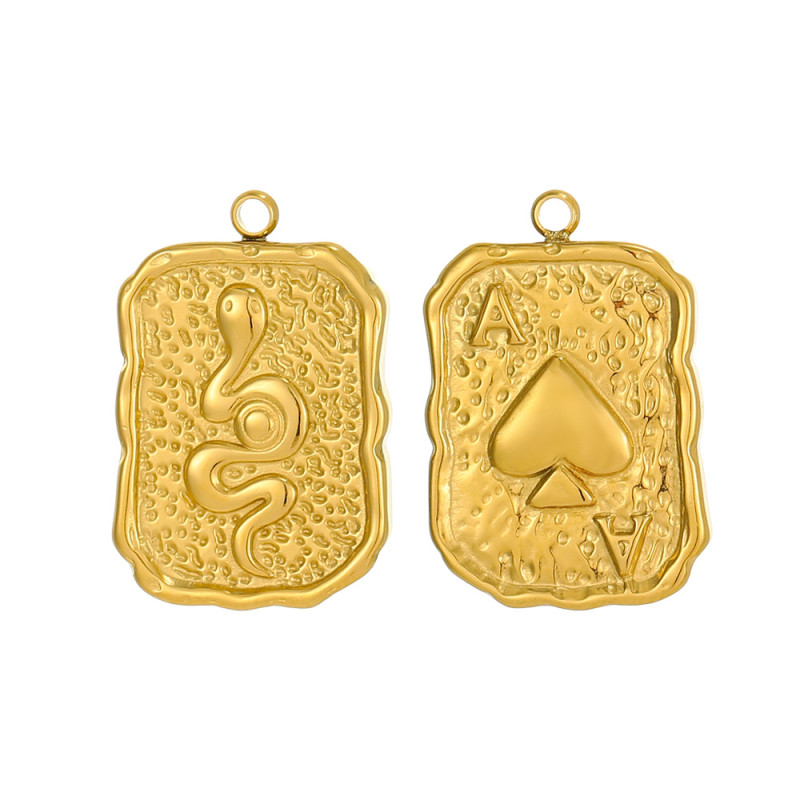 European and American Cross-Border Hot Sale Stainless Steel Animal Heart DIY Accessories Jewelry Wholesale
