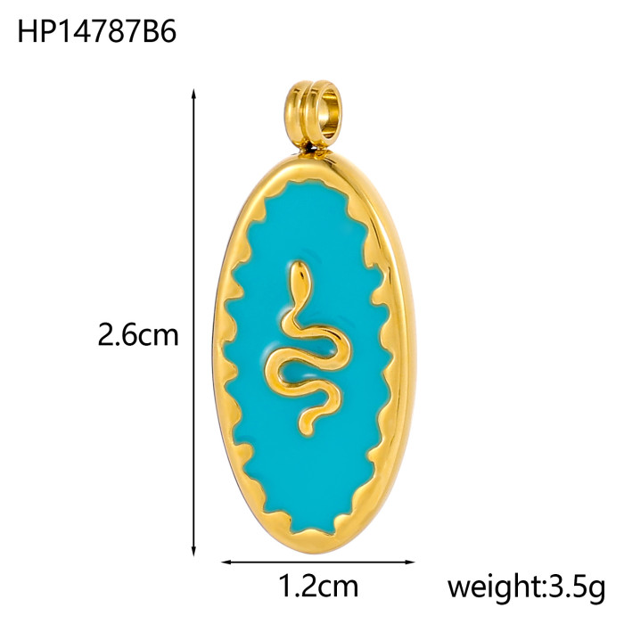 European and American Cross-Border Hot-Selling Fashion Simple New Colorful Pendant Necklace Collarbone Chain Jewelry Accessories Wholesale
