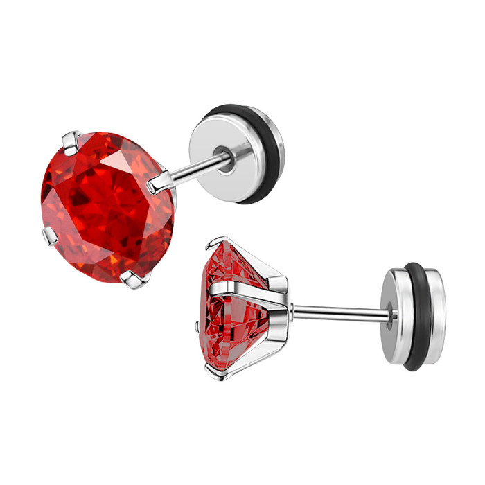 Japanese and Korean INS Simple Versatile New 3A Zircon Earrings Ear Bone Studs Fashionable Design Small Accessories Direct from Manufacturer