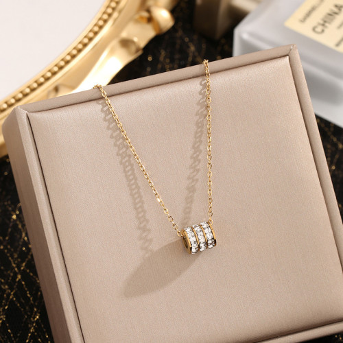 Small Waist Necklace for Women Hot Sale New Clavicle Chain Niche Design Sense Ins Trend Internet Celebrity Titanium Steel Jewelry Simple