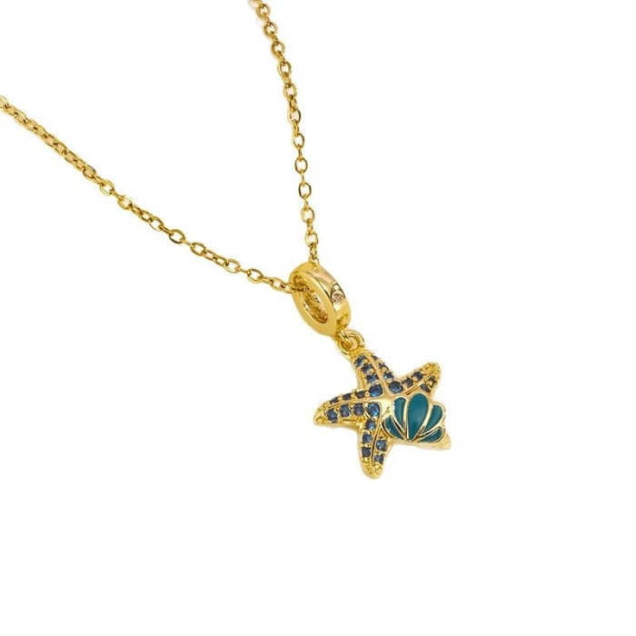 Hot Selling Ins Style Camera Lipstick Bear Airplane High Heels Women Multi Pendant Fashion Light Luxury Necklace Trend