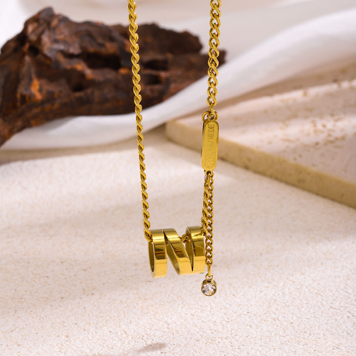 Titanium Steel Light Luxury Fashion New Style Necklace for Women Korean Simple Ins Trendy Personality Versatile Fores...