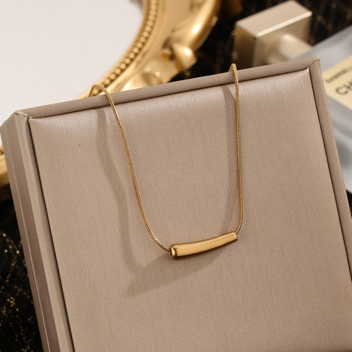 Unique Design Eggplant Necklace for Women, Ins Style Collarbone Chain, Elegant Simple Irregular Personality Versatile...