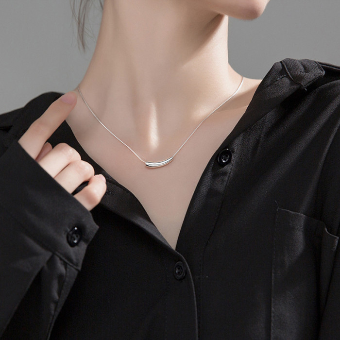 Unique Design Eggplant Necklace for Women, Ins Style Collarbone Chain, Elegant Simple Irregular Personality Versatile...