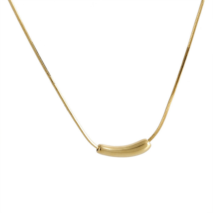 Unique Design Eggplant Necklace for Women, Ins Style Collarbone Chain, Elegant Simple Irregular Personality Versatile...