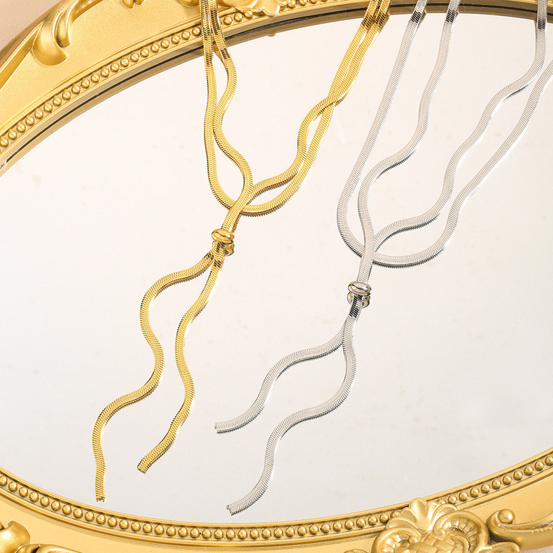 Elegant Double-Wear New Trendy Sweater Chain for Women, High-End Long Simple and Stylish Necklace, Perfect for Matching with Clothes and Accessories