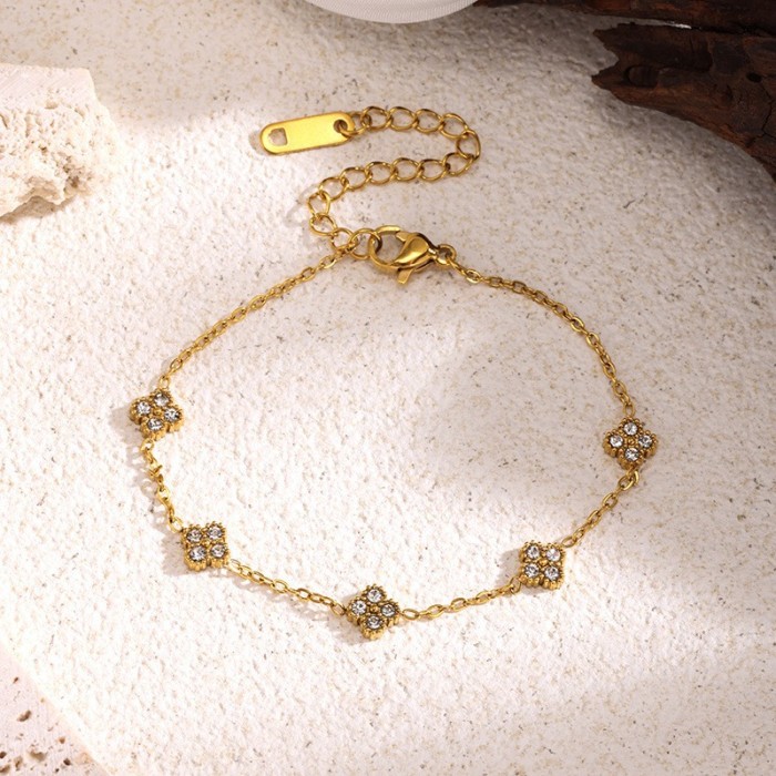 Hot-Selling Non-Fading New Versatile Stainless Steel Bracelet Trendy Ins Style Fashion Jewelry Bracelet for Women