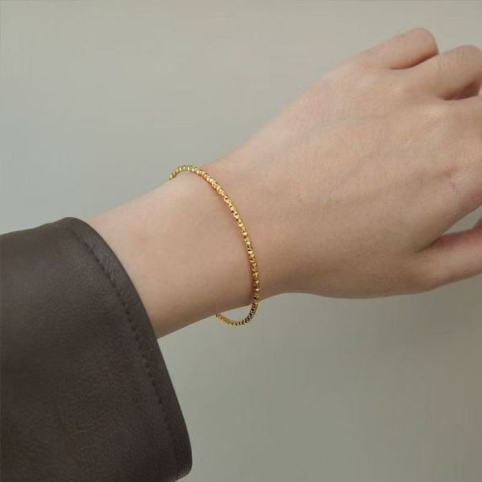 Shiny Luxury High-End Starry Sky Bracelet for Women Fashion Niche Design Stackable Titanium Steel Non-Fading Jewelry