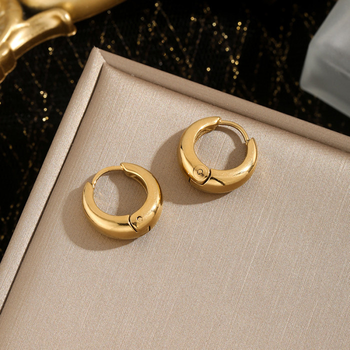 High-end Korean Style Minimalist Water Drop Earrings Round Ear Jewelry 2024 New Trendy Fashion Versatile Light Luxury...
