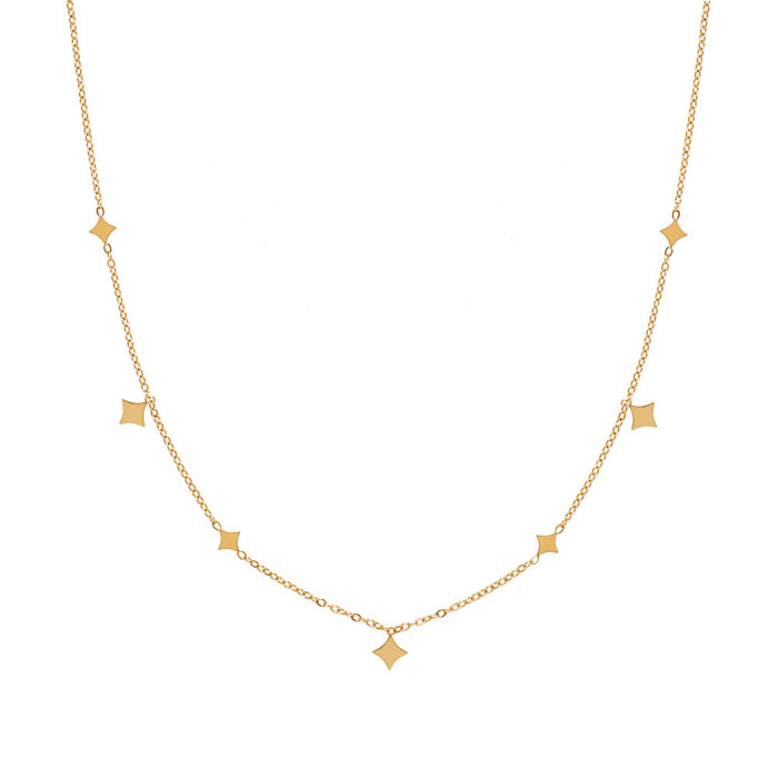 Light Luxury Starry Sparkling Rhombus Sequin Titanium Steel Anklet for Women Exquisite Starry Sky High-end Feel Non-f...