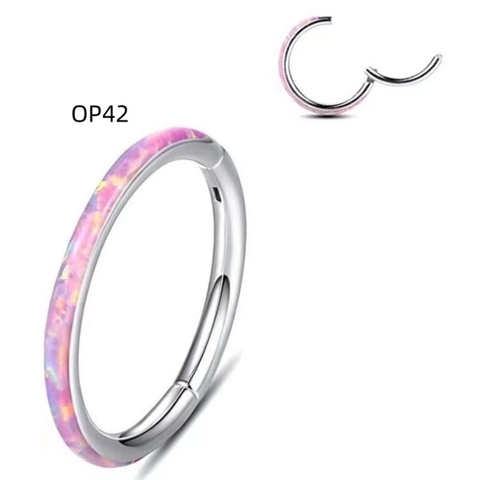 Aobao Lip Ring Seamless Hoop Sparkling Hot Girl Ear Bone Ring Plain Ring Lip Stud In Stock 316L Stainless Steel Piercing Jewelry