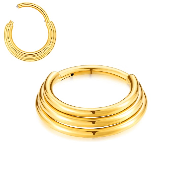 Cross-Border E-commerce Hot Sale Three-Layer Trapezoidal Fashion Seamless Closed Loop