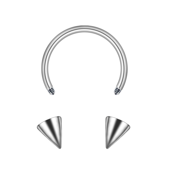 E-commerce Hot Item Stainless Steel Basic U-Shaped Nose Ring Lip Ring Body Piercing Jewelry Manufacturer 4mm Pointed...