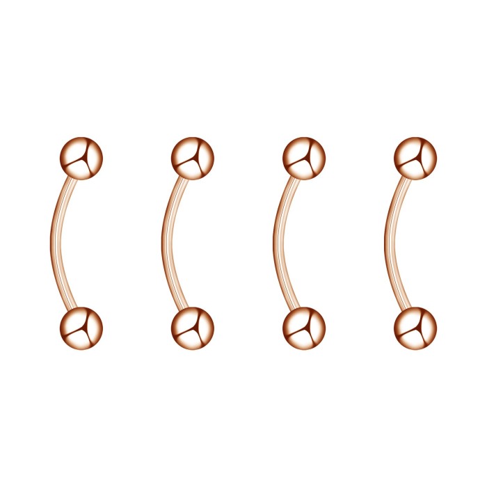 Cross-Border E-commerce Hot-Selling Stainless Steel Eyebrow Stud Piercing Furnace Vacuum Electroplating Ear Bone Stud Titanium Steel Jewelry Manufacturer Supply