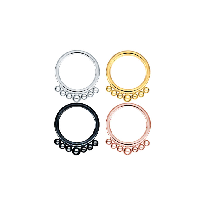 Amazon Hot-Selling Factory Supply Nose Septum Nose Ring Titanium Steel Nose Stud Nose Hoop Ear Cartilage Stud Piercing Jewelry