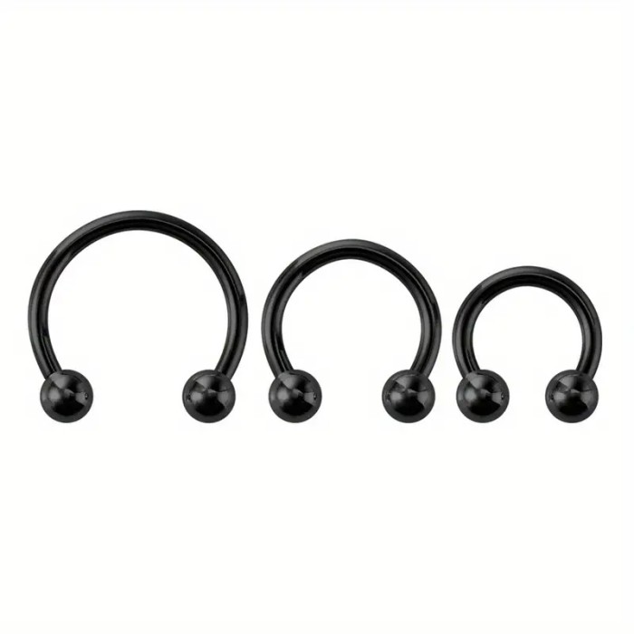 Cross-Border Hot Selling Braided Horseshoe Ring Universal Clip Ball Ring C-Shaped Nose Ring Piercing Hardware Accessories