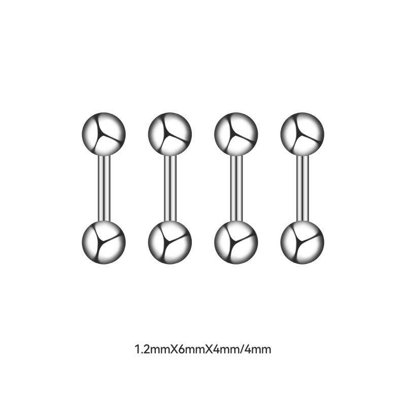 Cross-Border European and American Navel Piercing Tongue Piercing Barbell Basic Navel Ring Navel Piercing Navel Button Simple Ins Style Piercing Jewelry