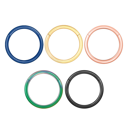 Amazon Cross-Border E-commerce European and American Hot-Selling 316 Stainless Steel Nose Ring Nose Hoop Interface Ring Closed Ring Seamless Ring