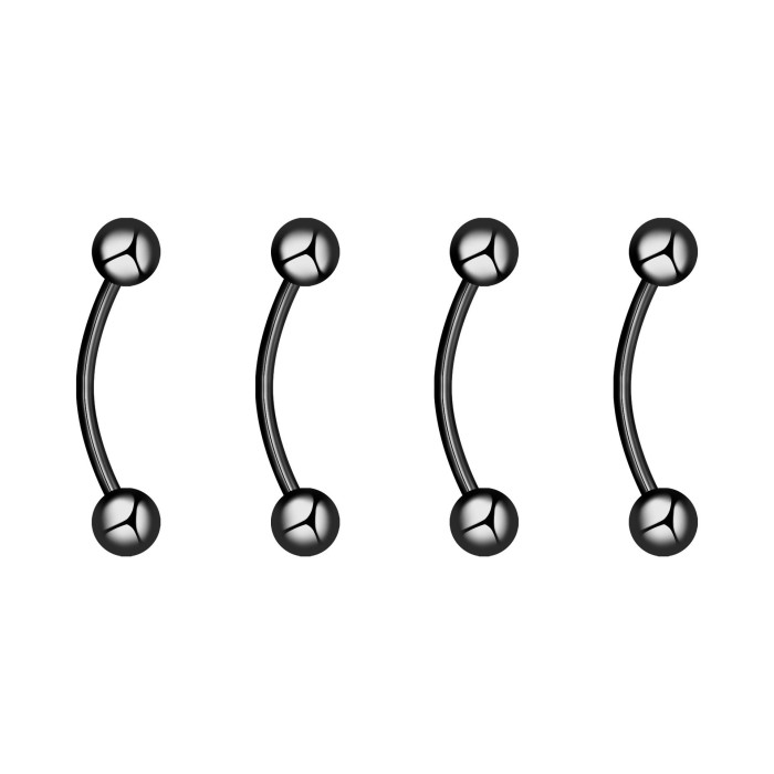 Cross-Border E-commerce Hot-Selling Stainless Steel Eyebrow Stud Piercing Furnace Vacuum Electroplating Ear Bone Stud Titanium Steel Jewelry Manufacturer Supply