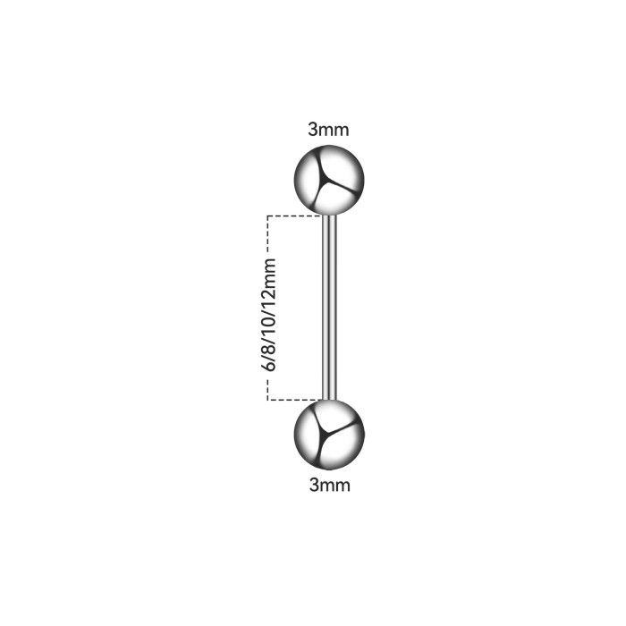 E-commerce Wholesale Earrings Stainless Steel Dumbbell Double Ball Stud Earrings Men and Women Personality Versatile...
