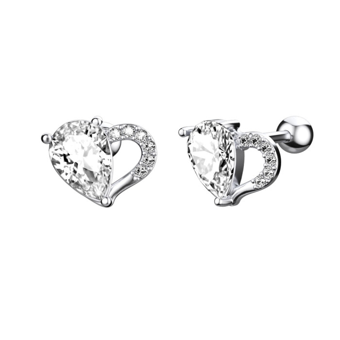 Hot New Zircon Ear Bone Stud Earrings Piercing Jewelry Online Wholesale(1pcs)