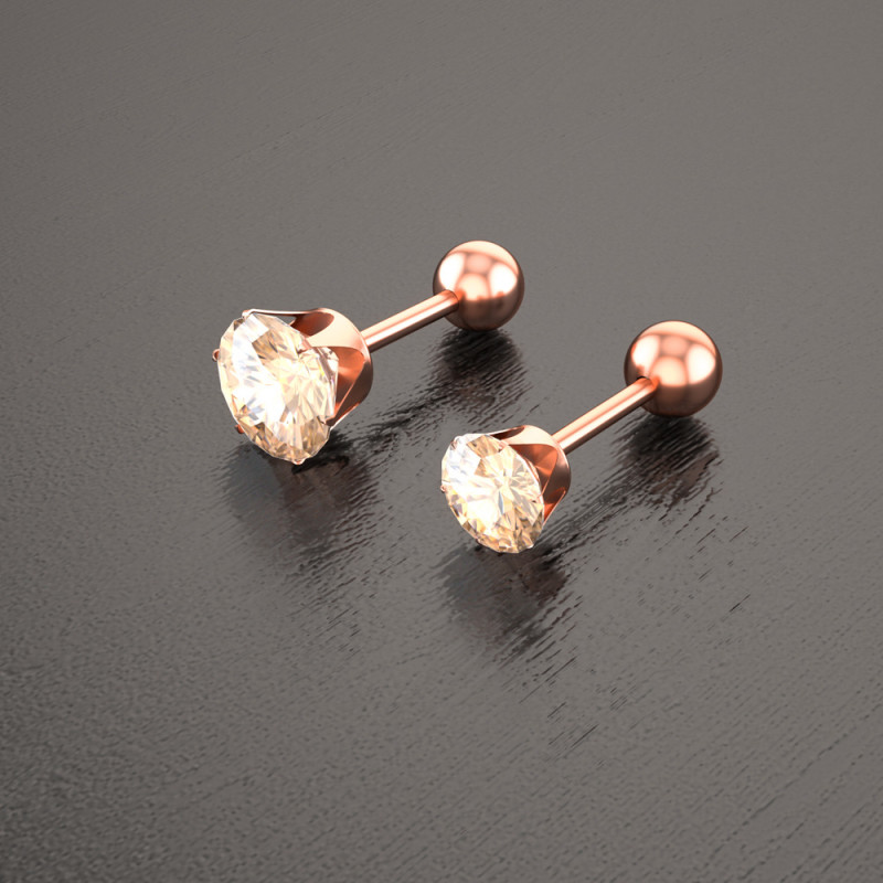 New Stainless Steel Six-Claw Earrings Ear Bone Studs Nose Studs Punk Jewelry