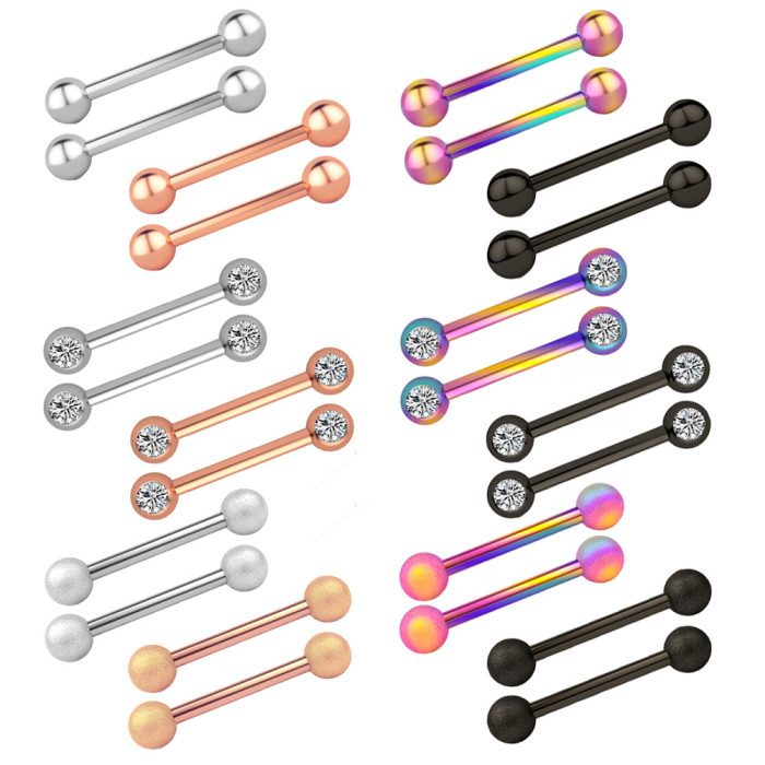 European and American Cross-Border E-commerce New Stainless Steel Nipple Rings Stainless Steel Piercing Jewelry