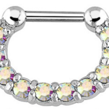 European and American Fashion Nose Ring Zircon Straight Nose Ring Online Wholesale Nose Stud
