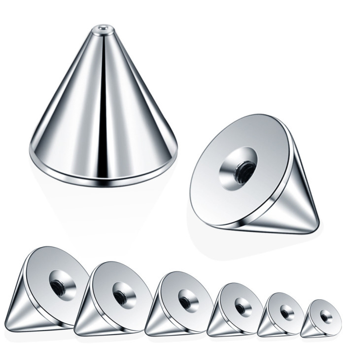 Stainless Steel Piercing Jewelry Pointed Cone Eyebrow Stud Lip Stud Tongue Stud Earring Horseshoe Ring Navel Ring Special Accessories In Stock