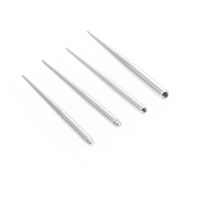 Stainless Steel Piercing Guide Rod Internal and External Thread Rod Piercing Tattoo Navel Stud Lip Stud Guide Rod Anti-Scratch