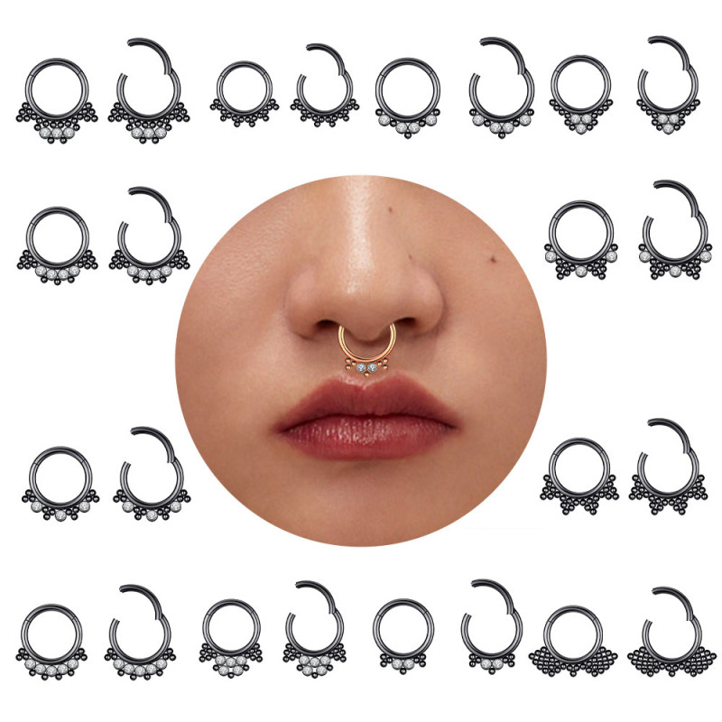 Cross-border E-commerce New Nose Ring Zircon Nose Stud Piercing Jewelry Online Wholesale