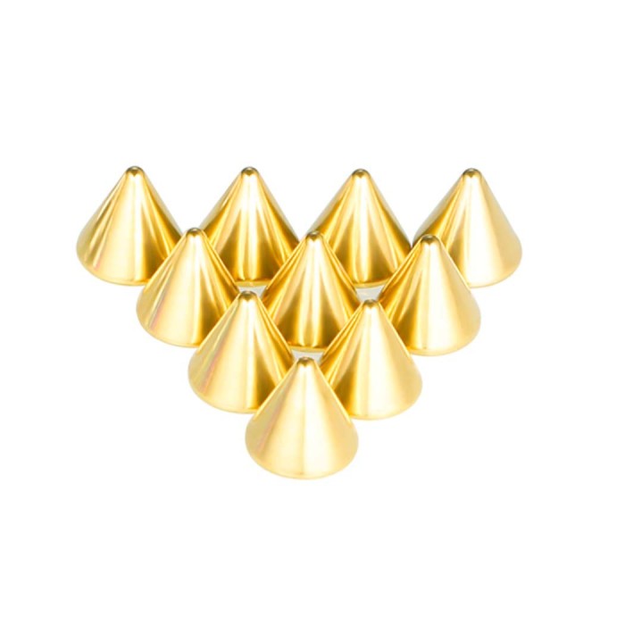 Amazon Stainless Steel Jewelry Accessories DIY 10 Pieces/Pack Earrings Lip Studs Eyebrow Studs Belly Button Studs Replacement Round Ball Pointed Cone