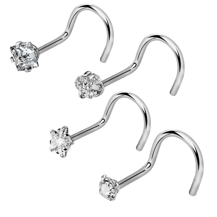 New Style Zircon Nose Stud Piercing Jewelry Wholesale Online, Earrings