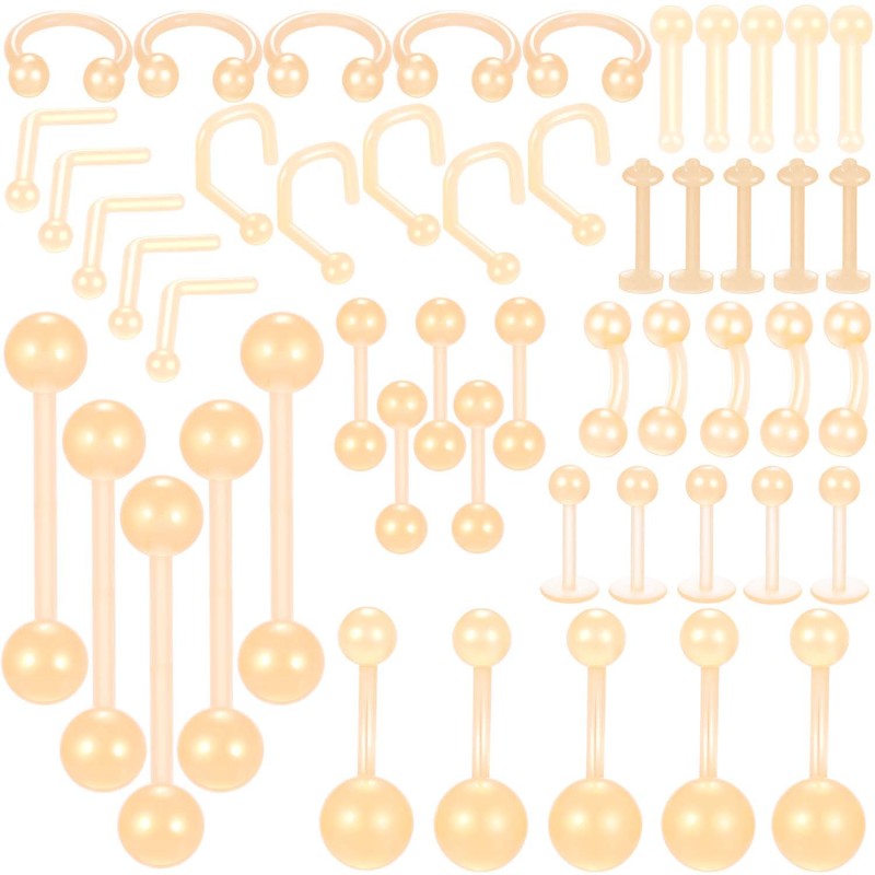 Trendy Navel Piercing Eyebrow Lip Piercing UV Soft Rod Ear Plugs Amazon WISH Sale Jewelry Accessories Manufacturer In Stock Direct Supply