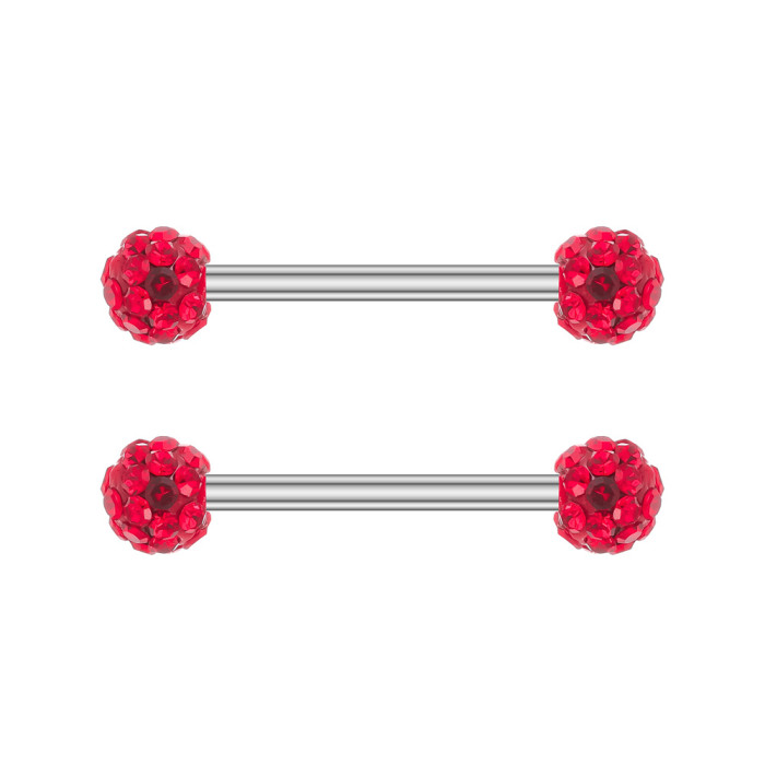 Cross-Border E-commerce Zircon Nipple Rings New Fashion Piercing Jewelry Nipple Studs