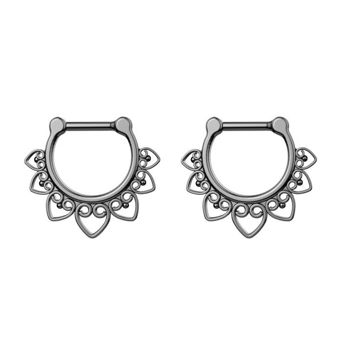 European and American Hot New Stainless Steel Zircon Nose Ring Nose Stud Earring Piercing Jewelry Online Wholesale