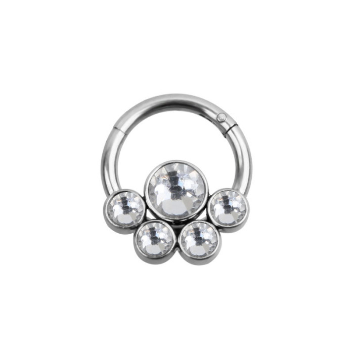 European and American Hot-Selling New Czech Drill Nose Ring Nose Stud Piercing Jewelry Online Wholesale