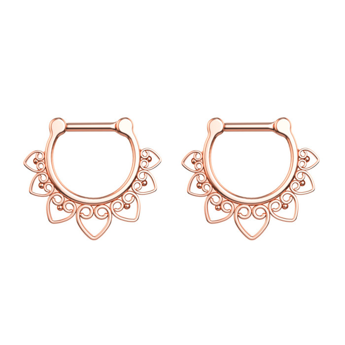 European and American Hot New Stainless Steel Zircon Nose Ring Nose Stud Earring Piercing Jewelry Online Wholesale