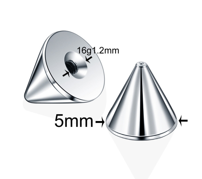 Stainless Steel Piercing Jewelry Pointed Cone Eyebrow Stud Lip Stud Tongue Stud Earring Horseshoe Ring Navel Ring Special Accessories In Stock